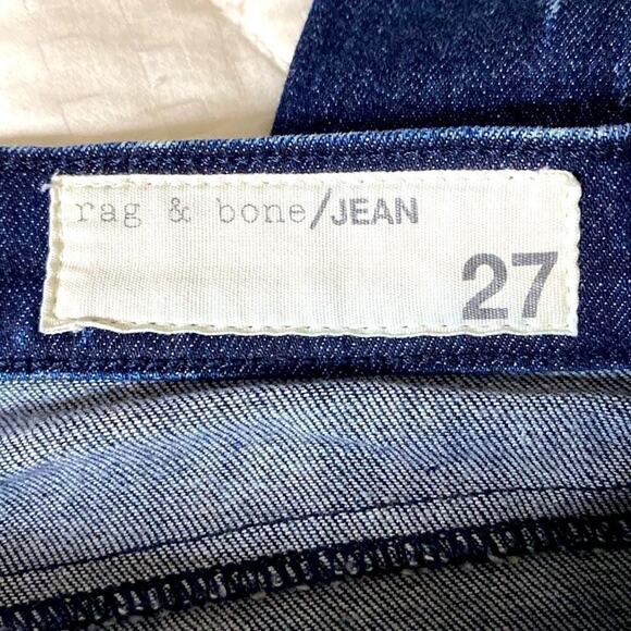 Rag & Bone Womens 27 Ice Blue Skinny Stretch Ankle Cropped Jeans - Picture 9 of 16
